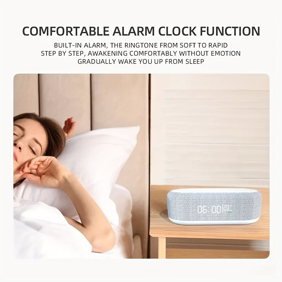 All - in - One Wireless Charging Dock with Night Light & Alarm Clock - Comforzo