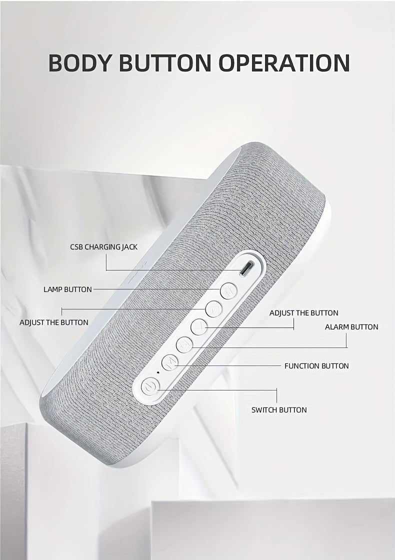 All - in - One Wireless Charging Dock with Night Light & Alarm Clock - Comforzo