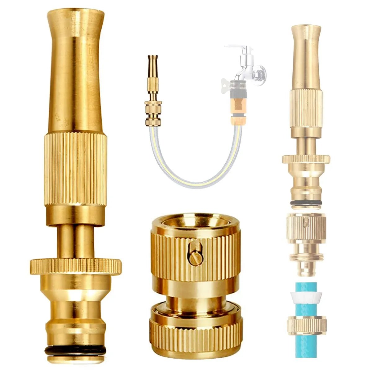 Comforzo's Brass High Pressure Water Spray Gun Nozzle - Comforzo