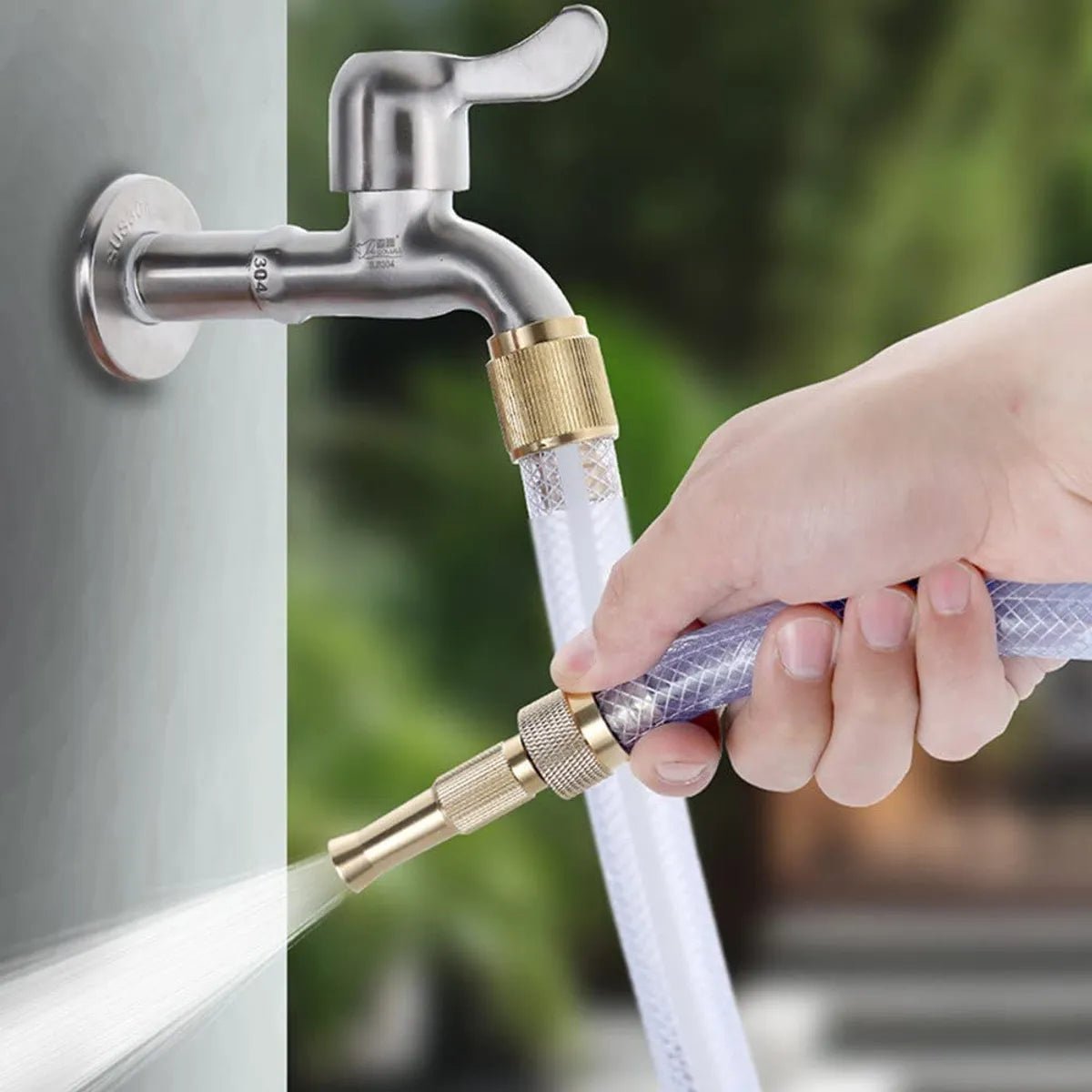 Comforzo's Brass High Pressure Water Spray Gun Nozzle - Comforzo