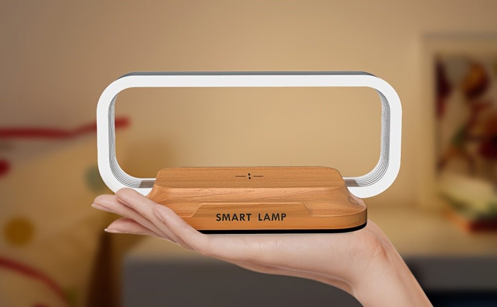 GlowHub : wireless charging smart lamp with a modern, minimal design - Comforzo