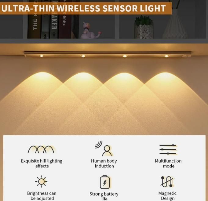 LED PIR Motion Sensor Cabinet With USB Rechargeble - Comforzo
