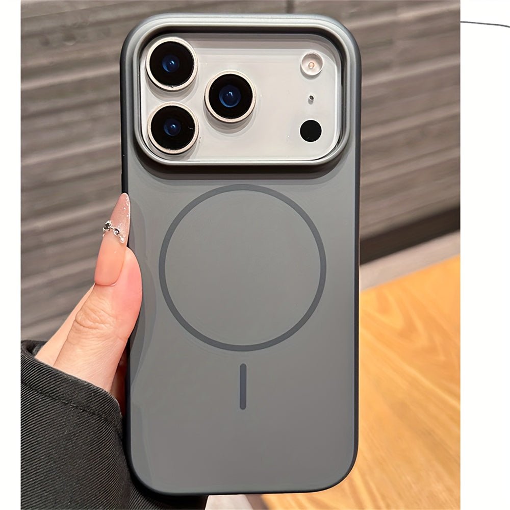 Matte Magnetic Phone Case with Luxury Metal Paint for Iphone 17, Air 16, And 15 Pro Max, Featuring a Hard Back Cover And Wireless Charging Capability. - Comforzo