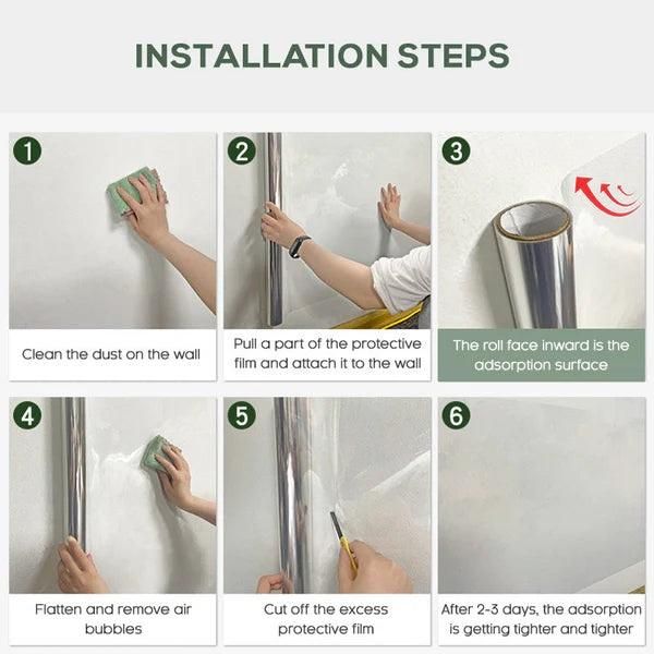 Self - Adhesive Transparent Electrostatic Wall Protection Film Buy 1 Get 1 Free - Comforzo