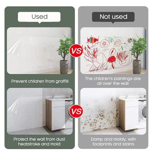 Self - Adhesive Transparent Electrostatic Wall Protection Film Buy 1 Get 1 Free - Comforzo