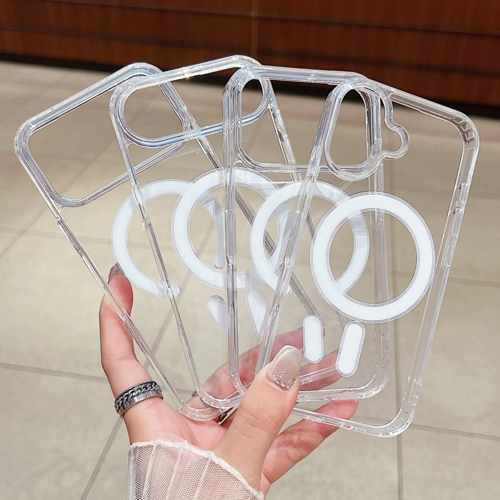 Slim Transparent MagSafe Case with Air Cushion Safety - Comforzo