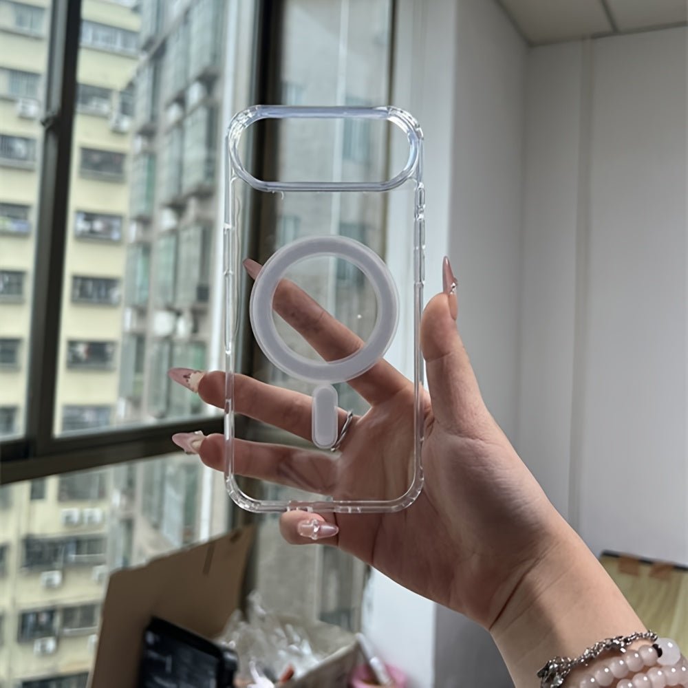 Slim Transparent MagSafe Case with Air Cushion Safety - Comforzo