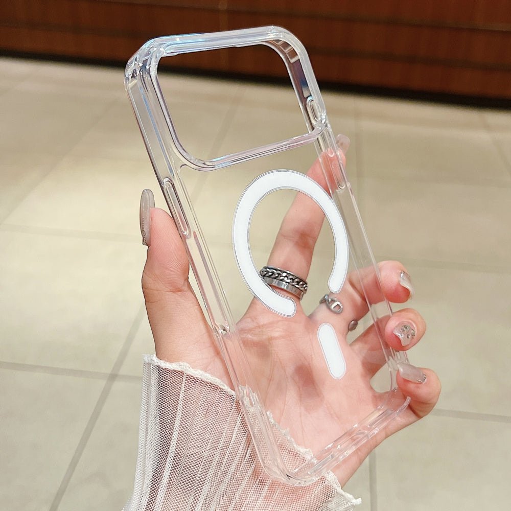 Slim Transparent MagSafe Case with Air Cushion Safety - Comforzo