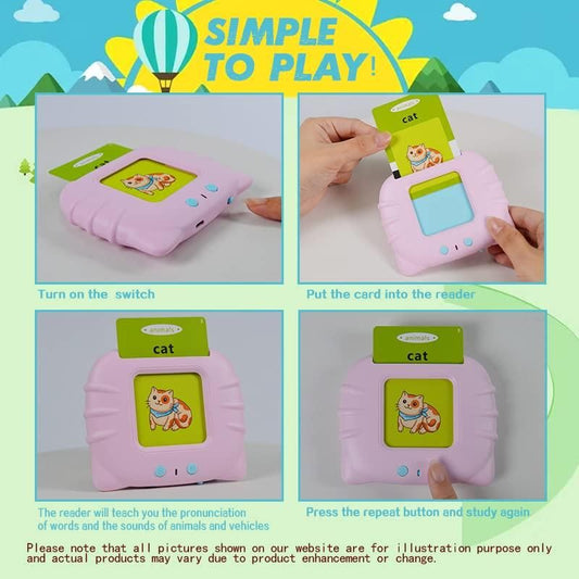 Talking Flash Cards for Early Educational Learning Toy - Comforzo