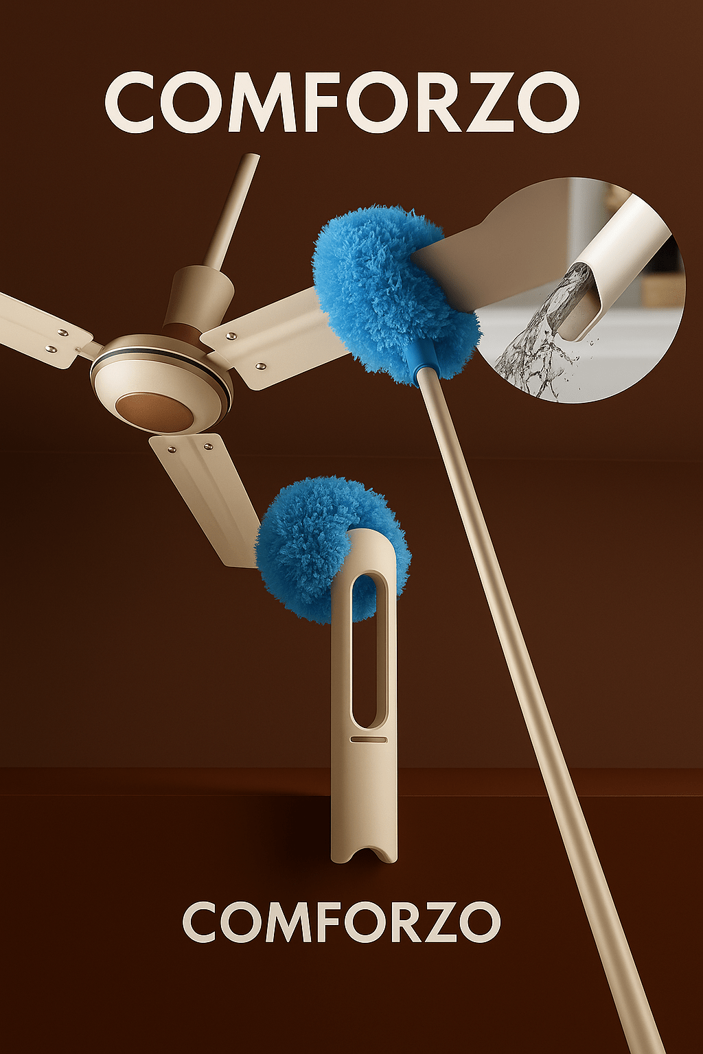 Washable Ceiling Fan Cleaner Duster - Comforzo