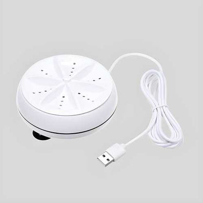 2In1 Mini Washing Machine Portable Rotating Ultrasonic Turbine Washer - Comforzo