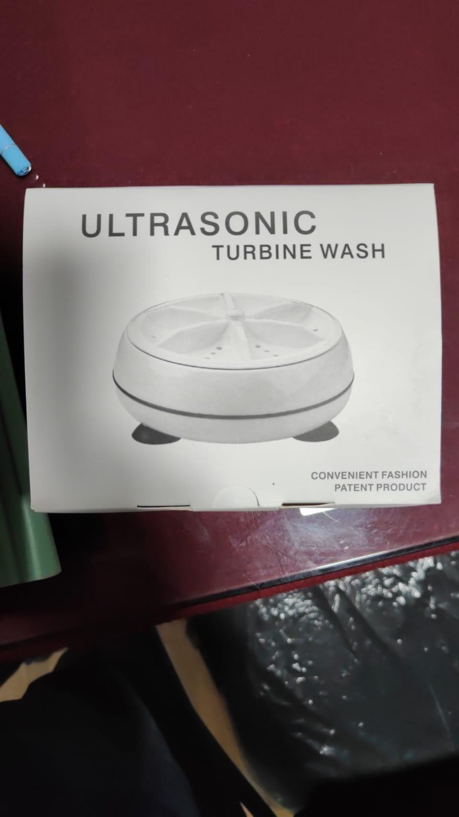 2In1 Mini Washing Machine Portable Rotating Ultrasonic Turbine Washer - Comforzo