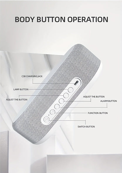 All - in - One Wireless Charging Dock with Night Light & Alarm Clock - Comforzo
