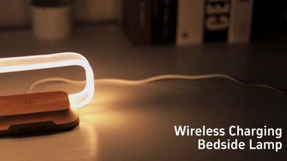 GlowHub : wireless charging smart lamp with a modern, minimal design - Comforzo