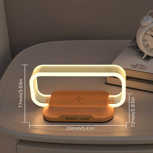GlowHub : wireless charging smart lamp with a modern, minimal design - Comforzo