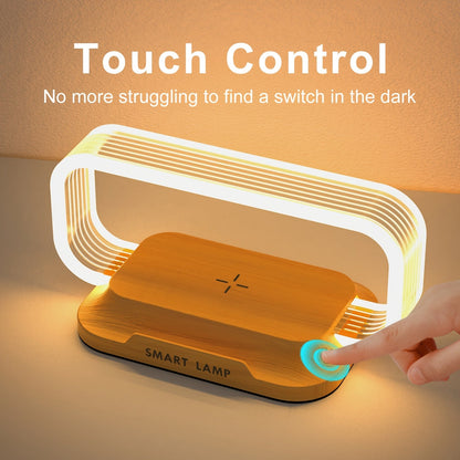 GlowHub : wireless charging smart lamp with a modern, minimal design - Comforzo
