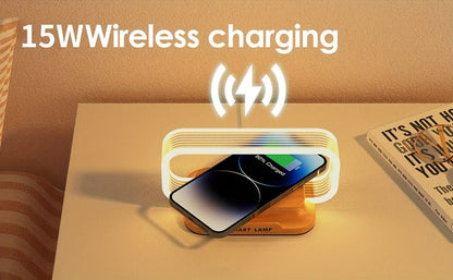 GlowHub : wireless charging smart lamp with a modern, minimal design - Comforzo