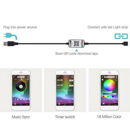 LED bluetooth APP RGB light strip - Comforzo