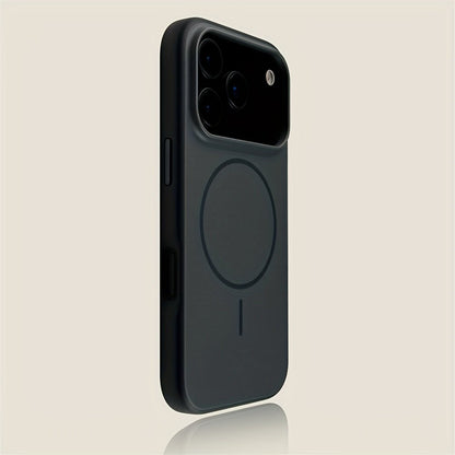 Matte Magnetic Phone Case with Luxury Metal Paint for Iphone 17, Air 16, And 15 Pro Max, Featuring a Hard Back Cover And Wireless Charging Capability. - Comforzo