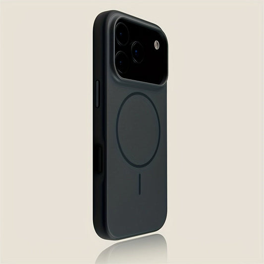 Matte Magnetic Phone Case with Luxury Metal Paint for Iphone 17, Air 16, And 15 Pro Max, Featuring a Hard Back Cover And Wireless Charging Capability. - Comforzo