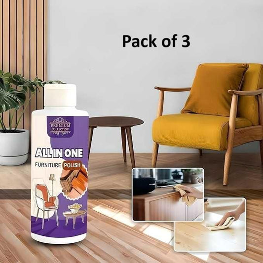 Polish Furniture Cleaner Shiner Floor Coating Paint Wood 100ML (Pack of 3) - Comforzo
