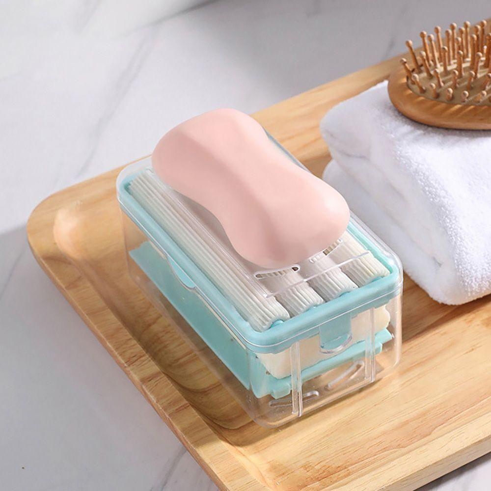 Swadish Soap Dispenser - Soap Drain Tray with Spring Bathroom Roller,Foaming Soap Box - Comforzo