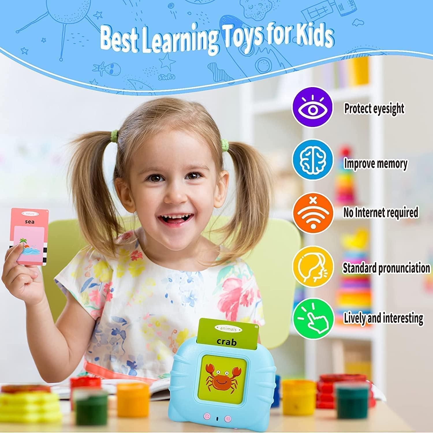 Talking Flash Cards for Early Educational Learning Toy - Comforzo